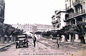 Oran - Boulevard du Lycee et le Casino